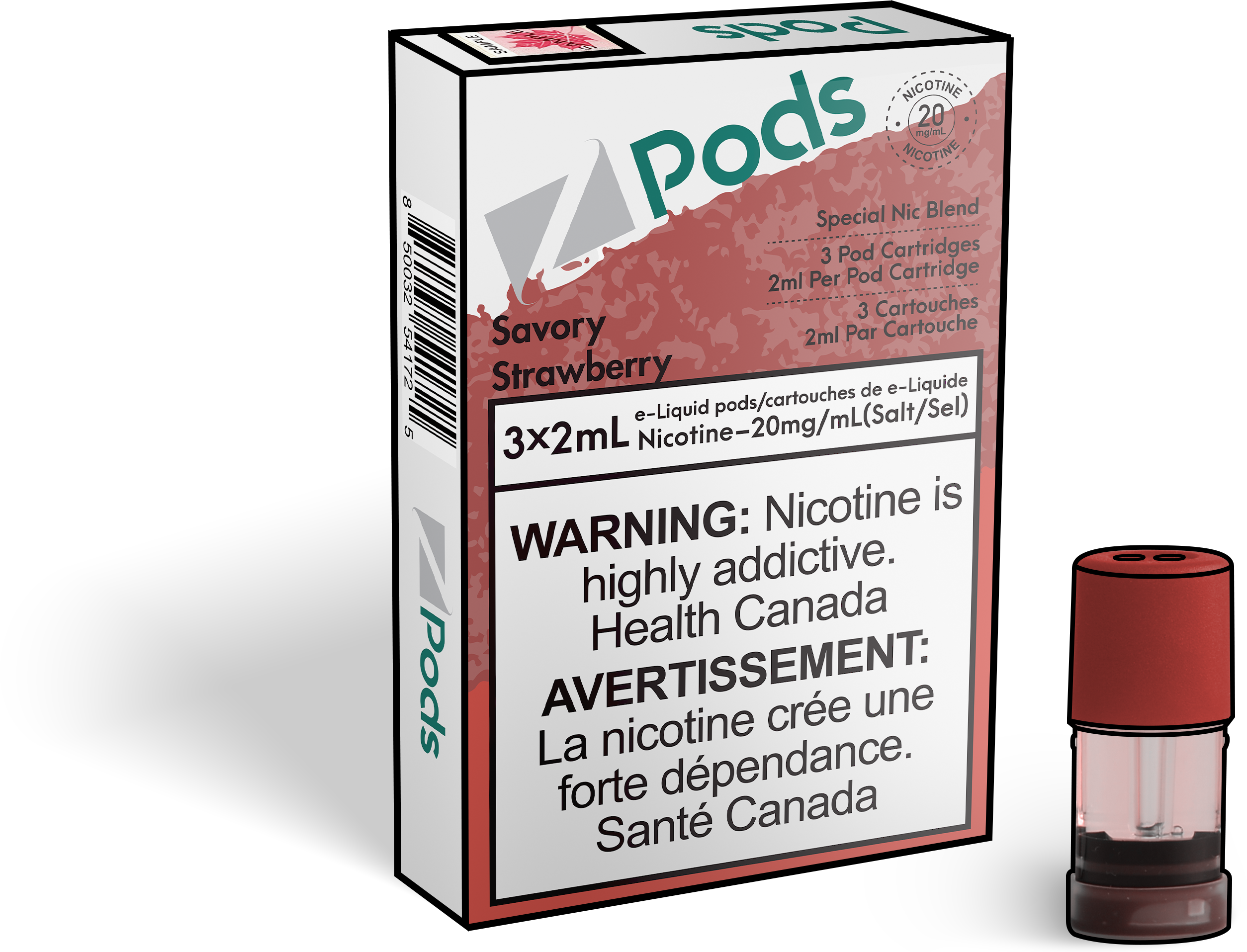 savory vape flavors Zpods | Savory Strawberry | Vape Pods on Sale