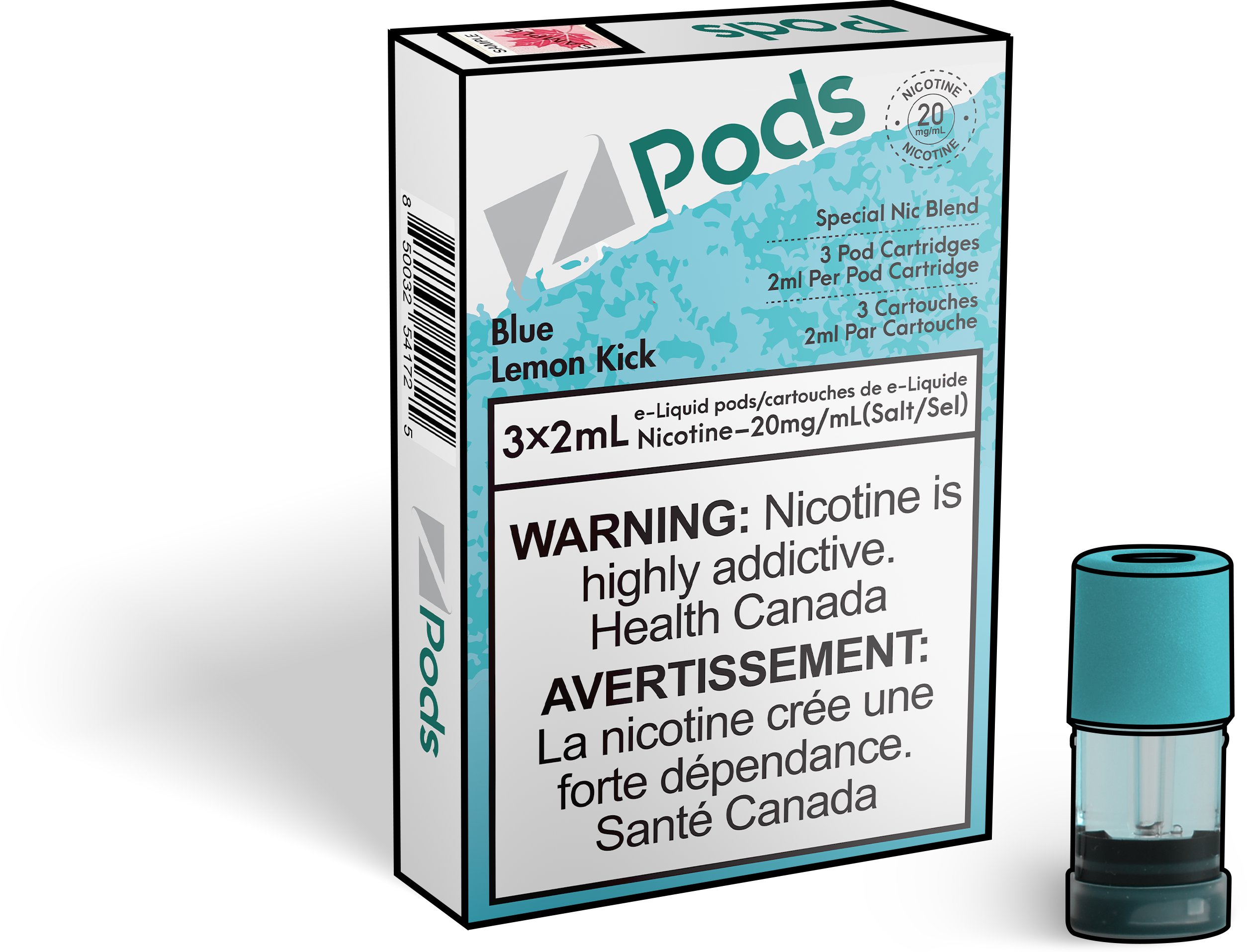 Pod mini ブルー Blue Lemon Kick – Z Pods Canada