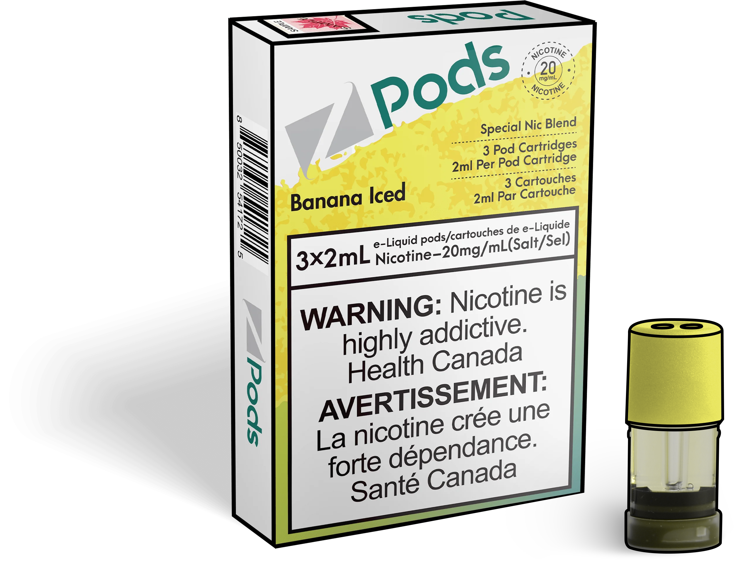 Zpods-Banana-Iced-Eliquid-Disposable-Pod-Offical-Vape-Store