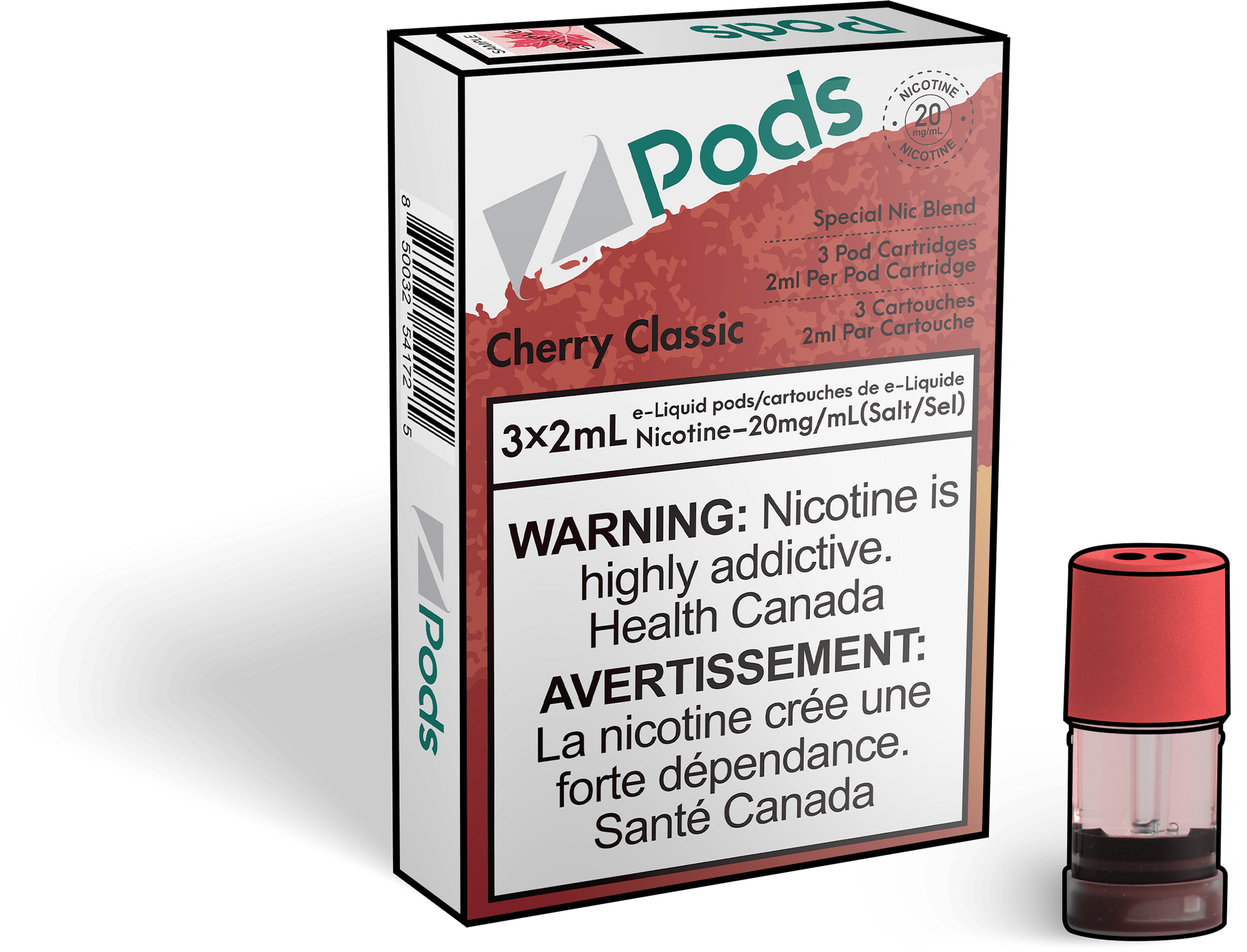 Zpods-Cherry-Classic-eliquid-Disposable-pod-Offical-Vape-Store