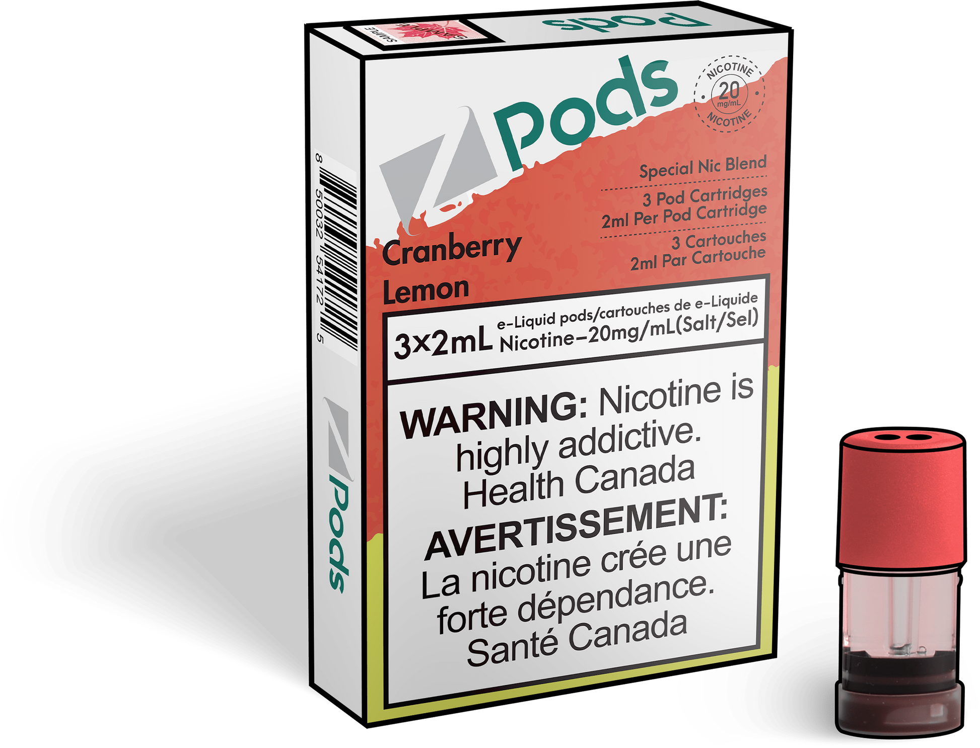 Zpods-Cranberry-Lemon-eliquid-Disposable-pod-Offical-Vape-Store
