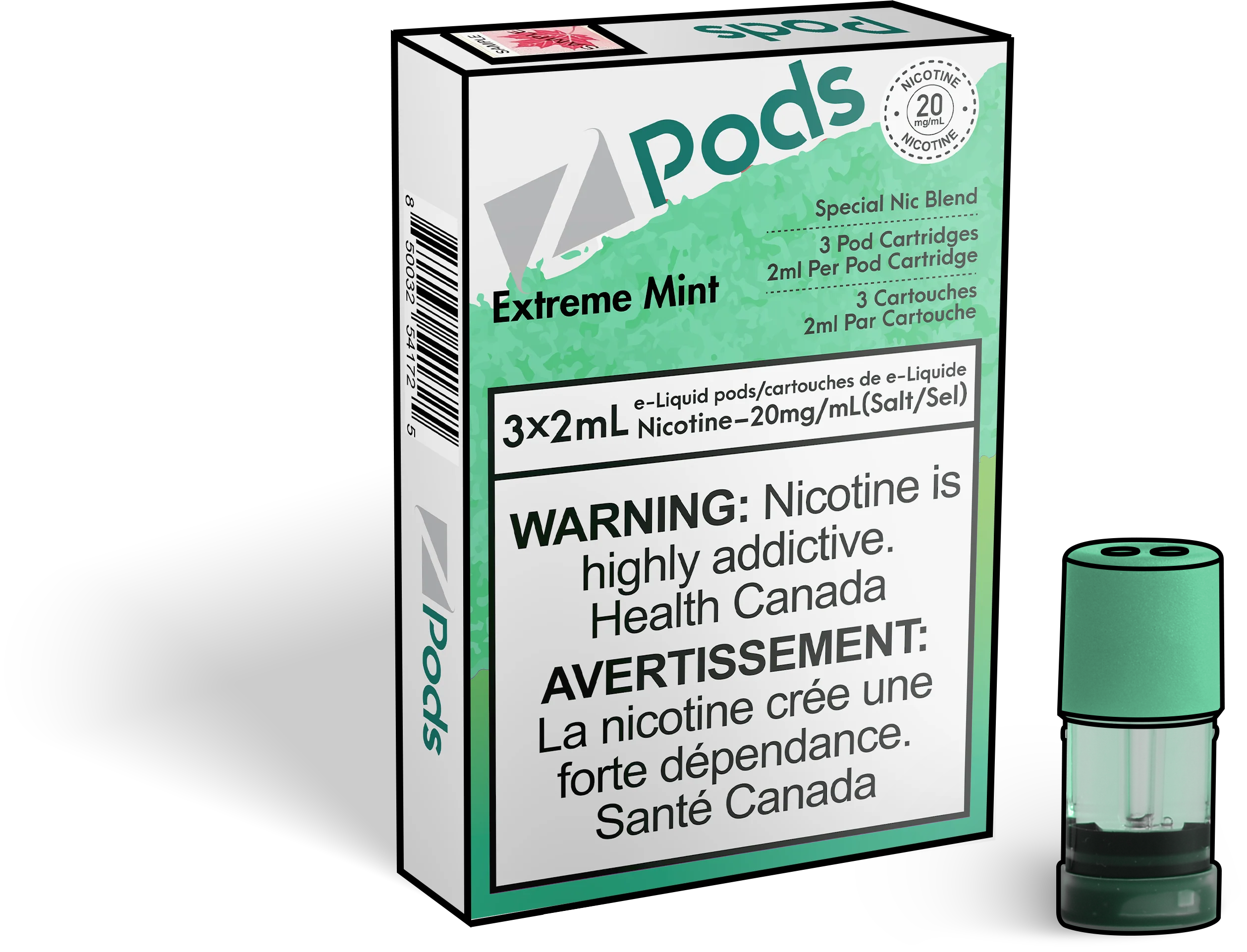 Zpods-Extreme-Mint-Eliquid-Disposable-Pod-Offical-Vape-Store