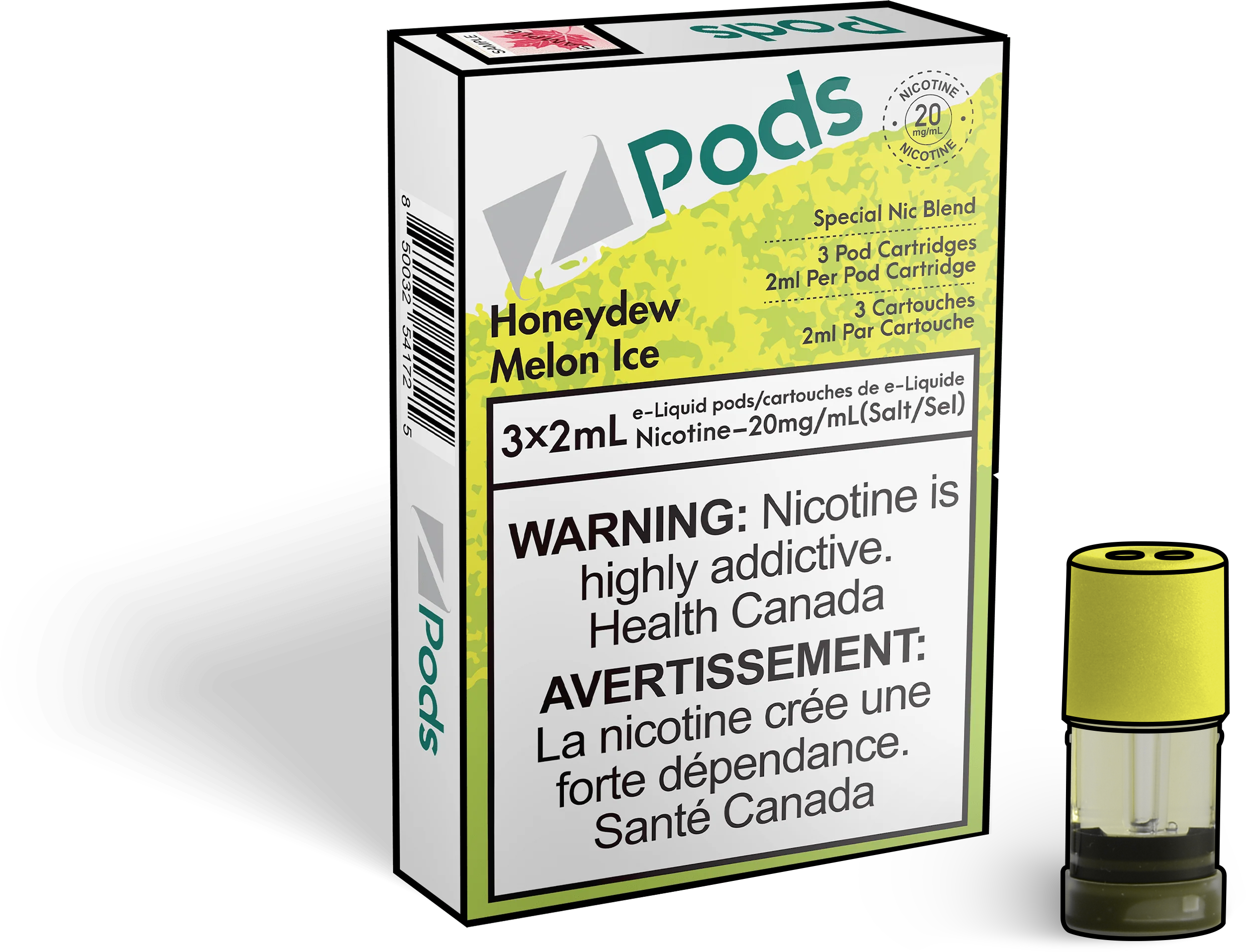 Zpods-Honeydew-Melon-Ice-eliquid-Disposable-pod-Offical-Vape-Store
