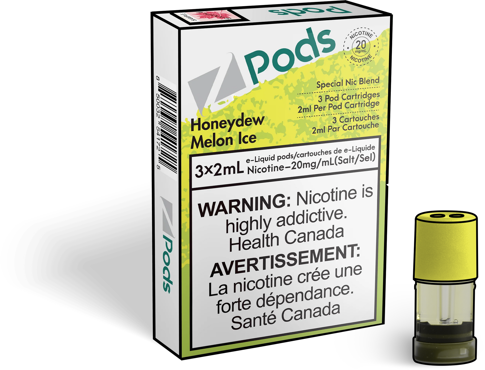 Zpods-Honeydew-Melon-Ice-eliquid-Disposable-pod-Offical-Vape-Store