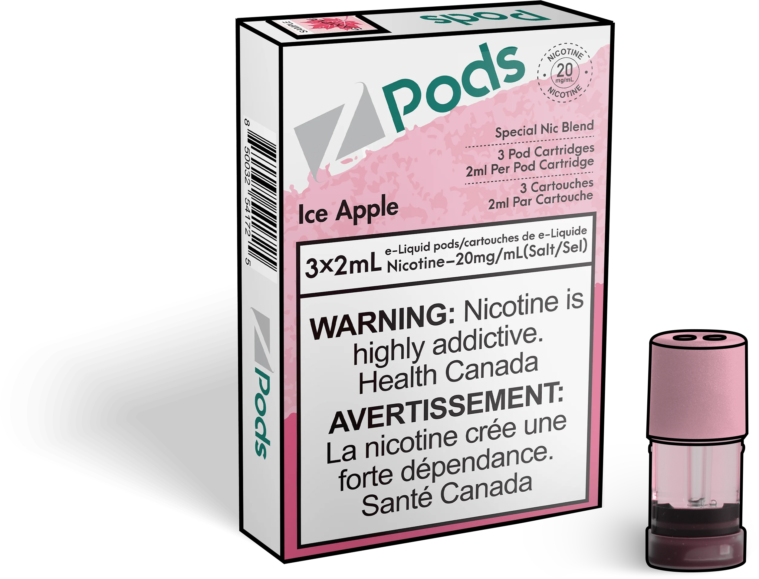 Zpods-Ice-Apple-Eliquid-Disposable-pod-Offical-Vape-Store