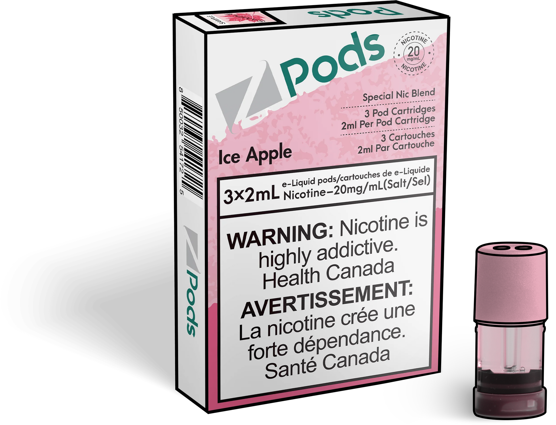 Zpods-Ice-Apple-Eliquid-Disposable-pod-Offical-Vape-Store