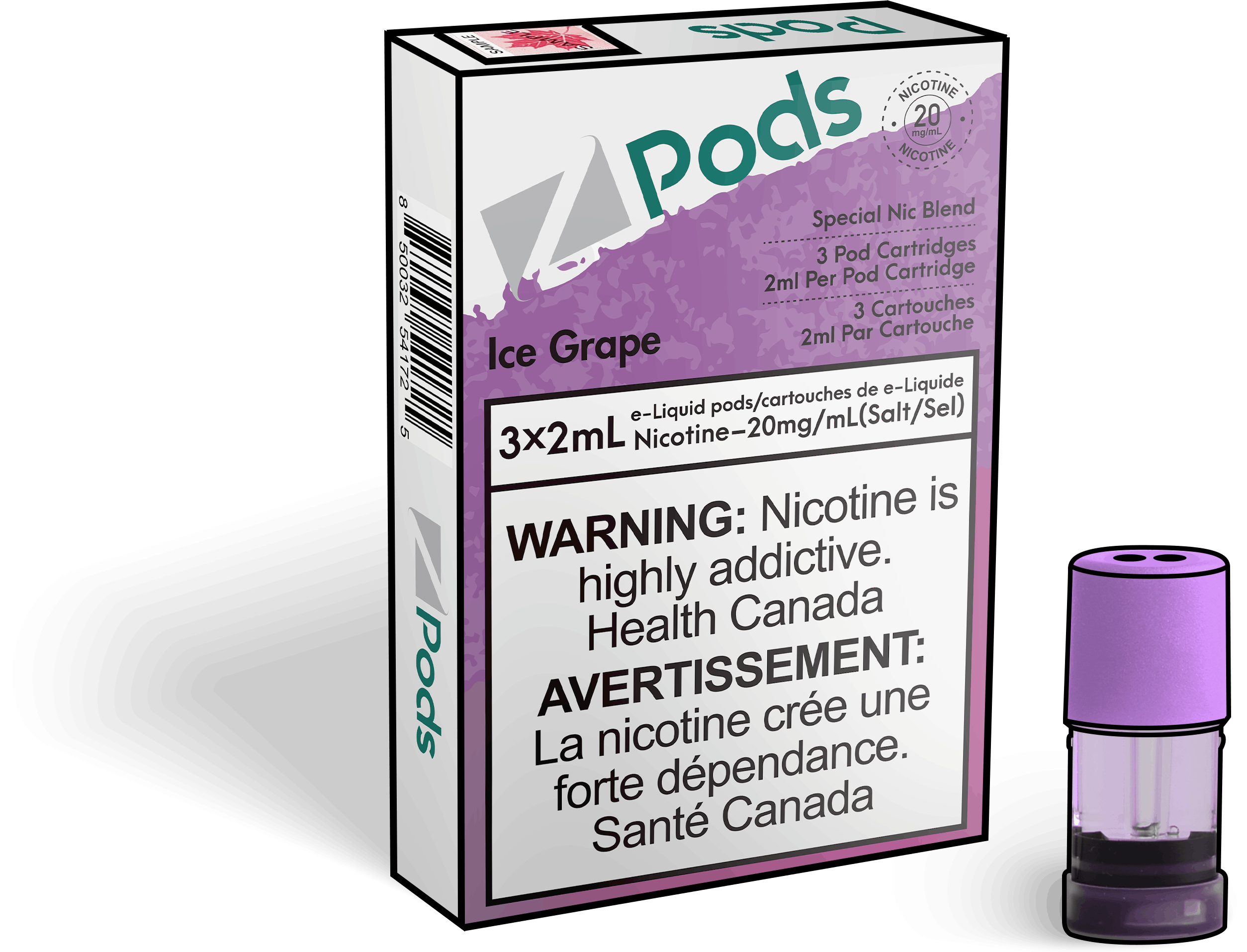 Zpods-Ice-Grape-Eliquid-Disposable-pod-Offical-Vape-Store