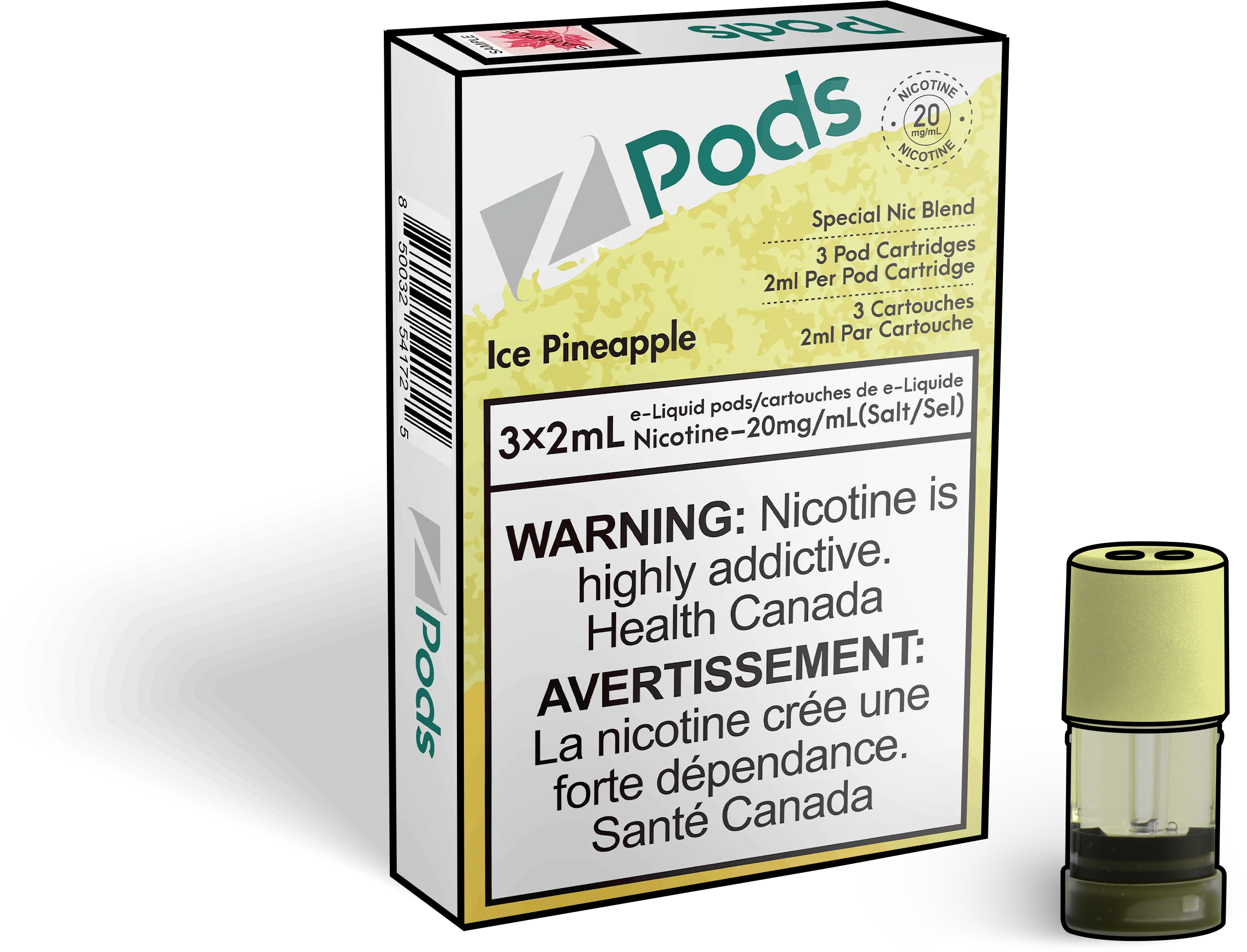 Zpods-Ice-Pineapple-Eliquid-Disposable-pod-Offical-Vape-Store