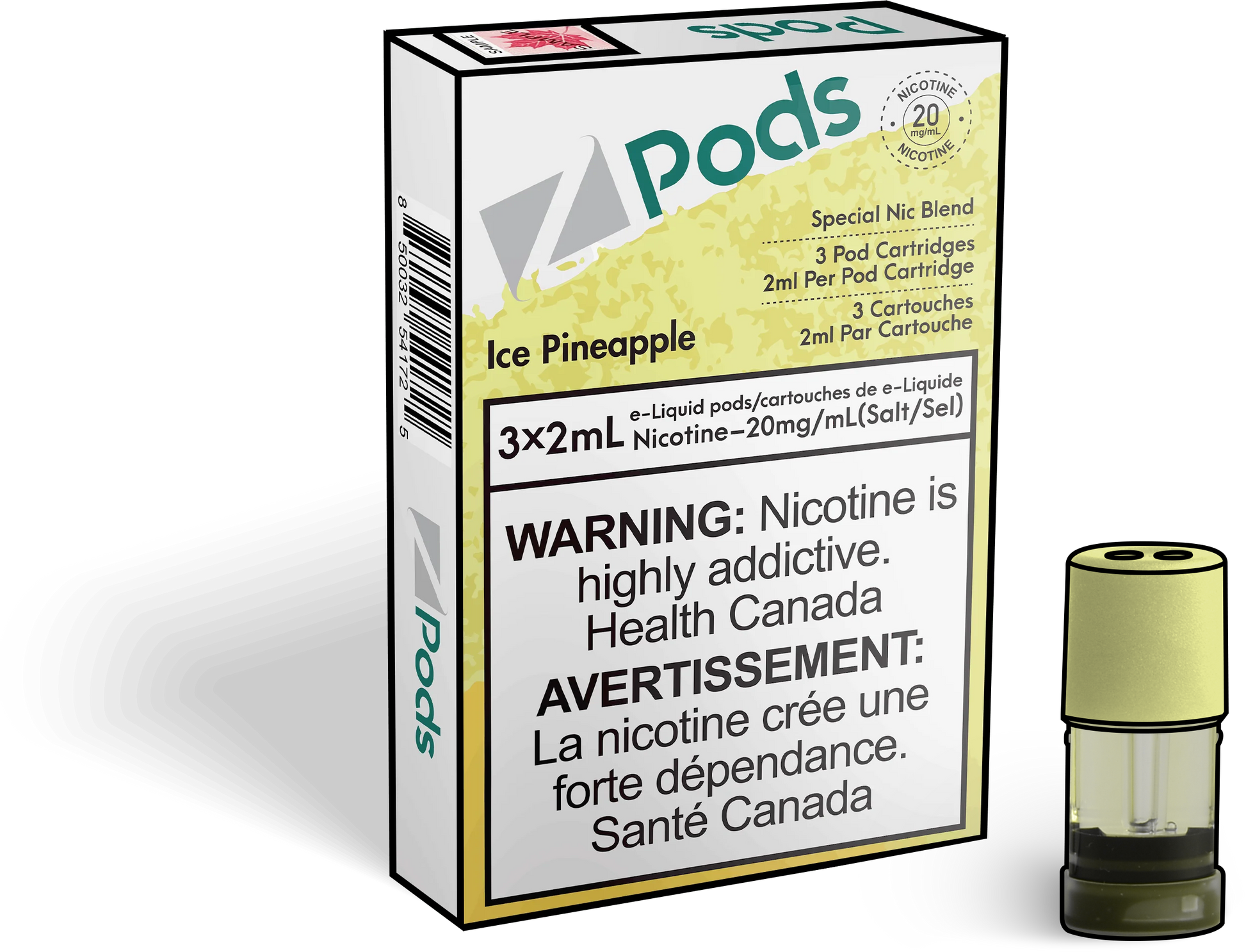 Zpods-Ice-Pineapple-Eliquid-Disposable-pod-Offical-Vape-Store