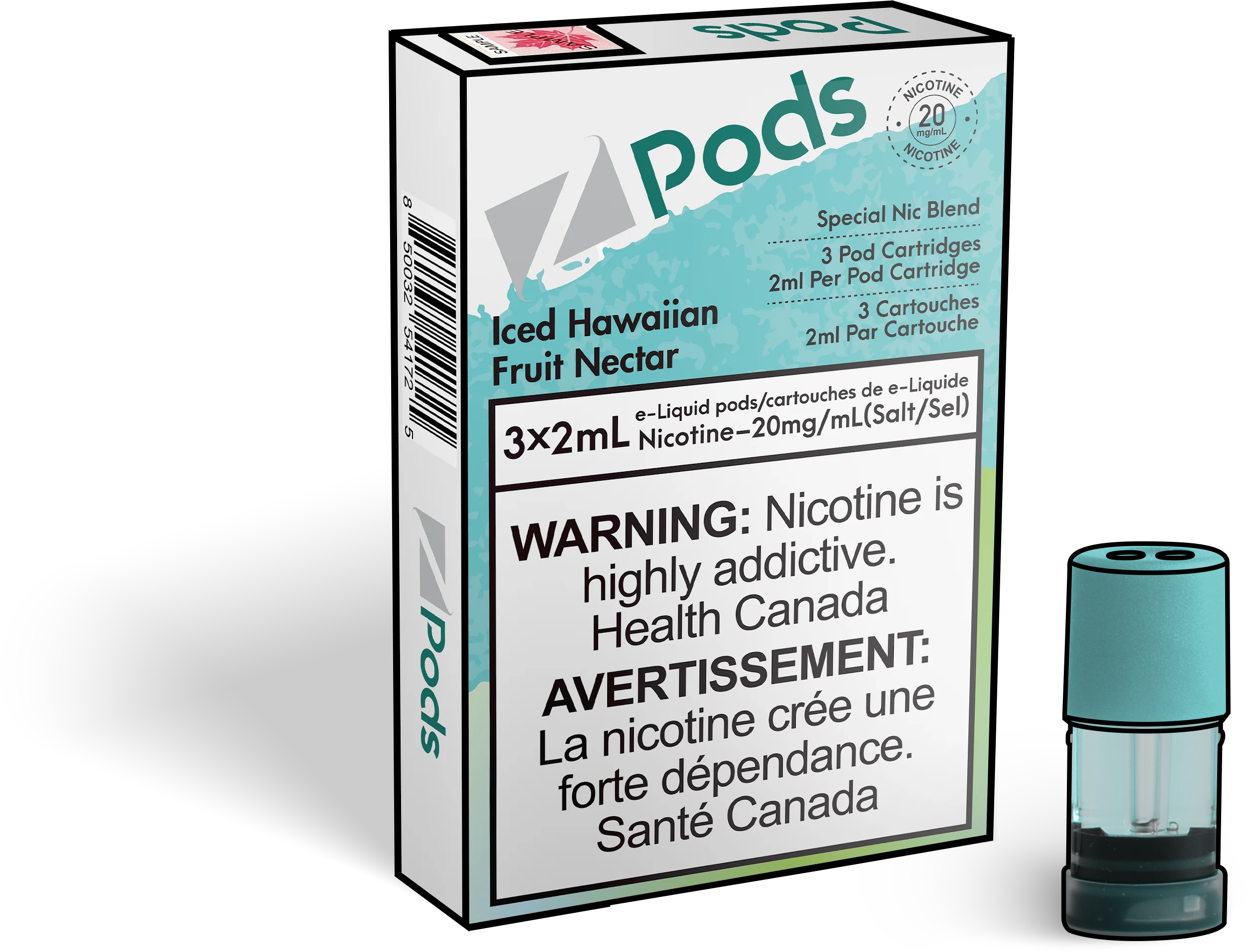 Zpods-Iced-Hawaiian-Fruit-Nectar-Eliquid-Disposable-pod-Offical-Vape-Store
