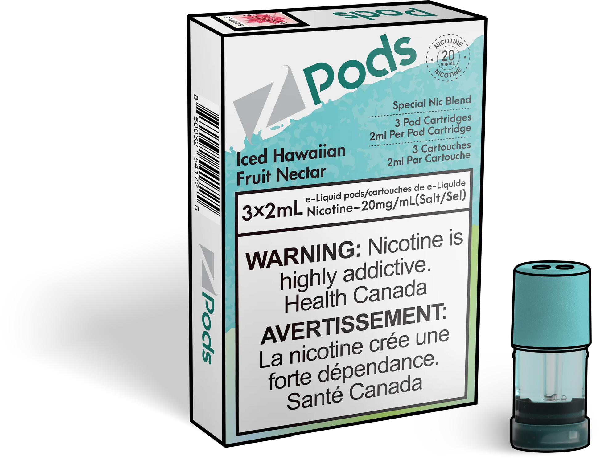 Zpods-Iced-Hawaiian-Fruit-Nectar-Eliquid-Disposable-pod-Offical-Vape-Store