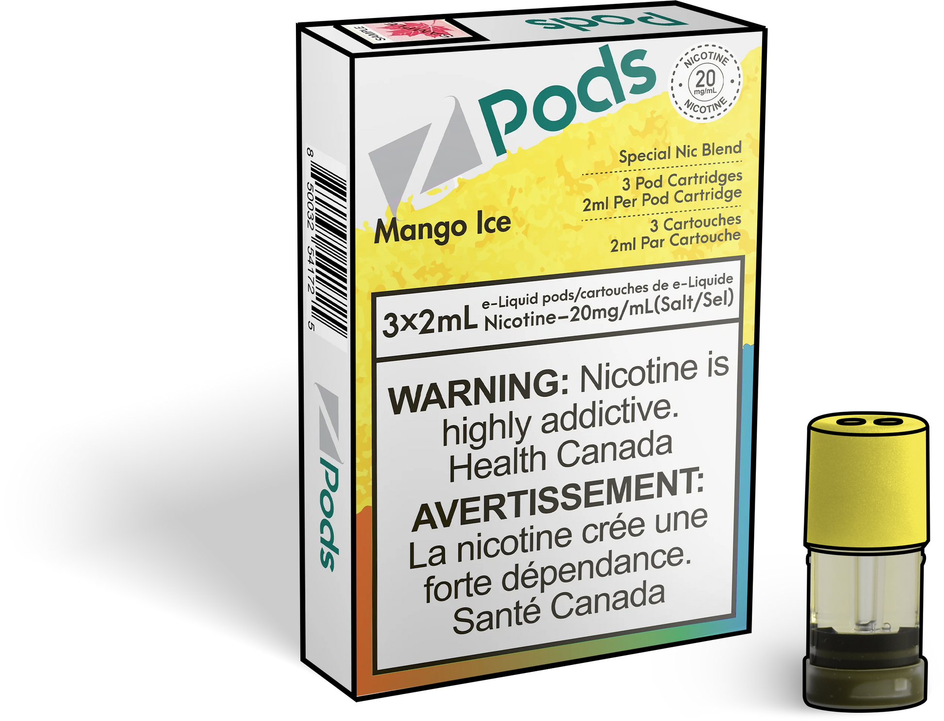 Zpods-Mango-Ice-Eliquid-Disposable-Pod-Offical-Vape-Store