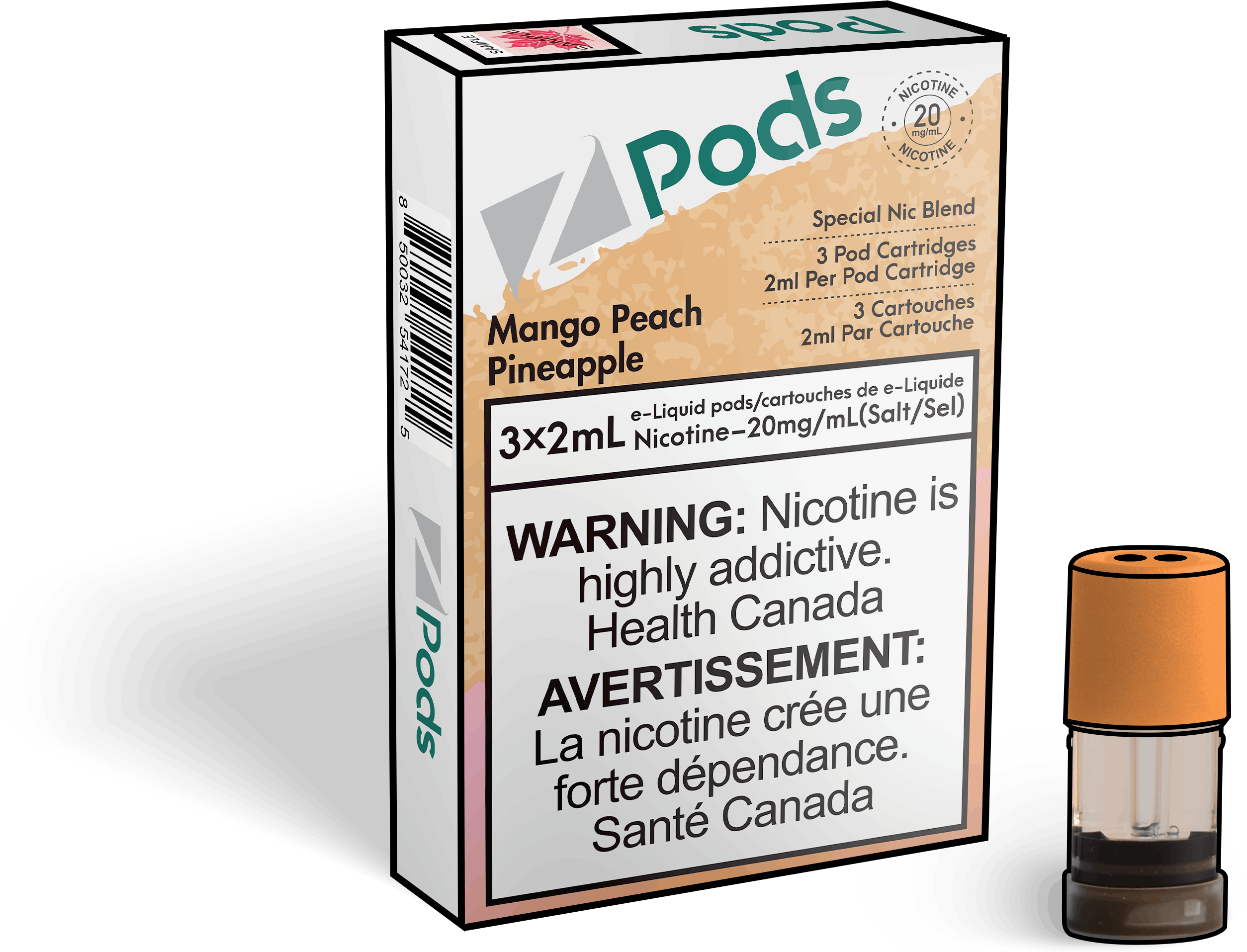 Zpods-Mango-Peach-Pineapple-Eliquid-Disposable-Pod-Offical-Vape-Store
