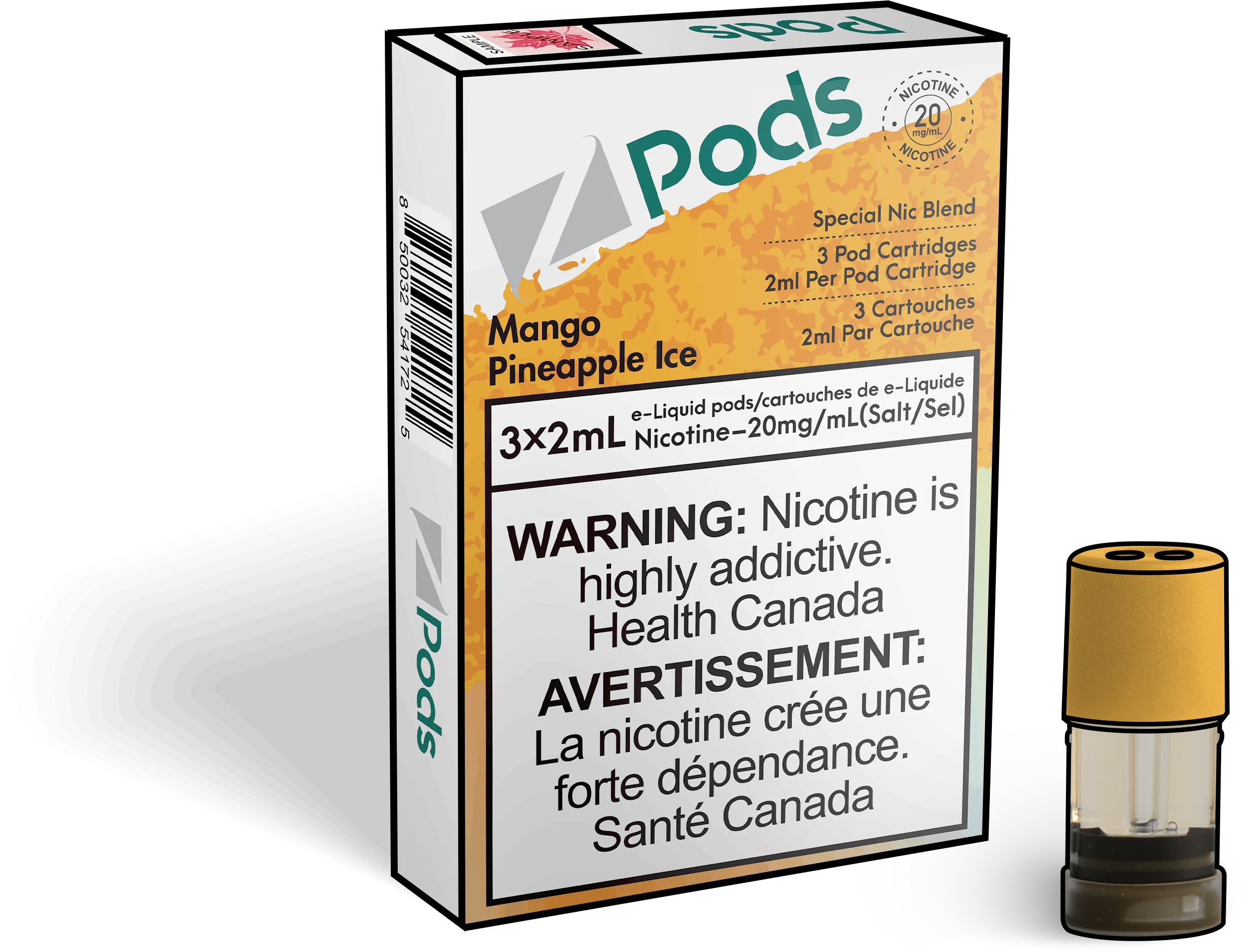 Zpods-Mango-Pineapple-Ice-Eliquid-Disposable-Pod-Offical-Vape-Store