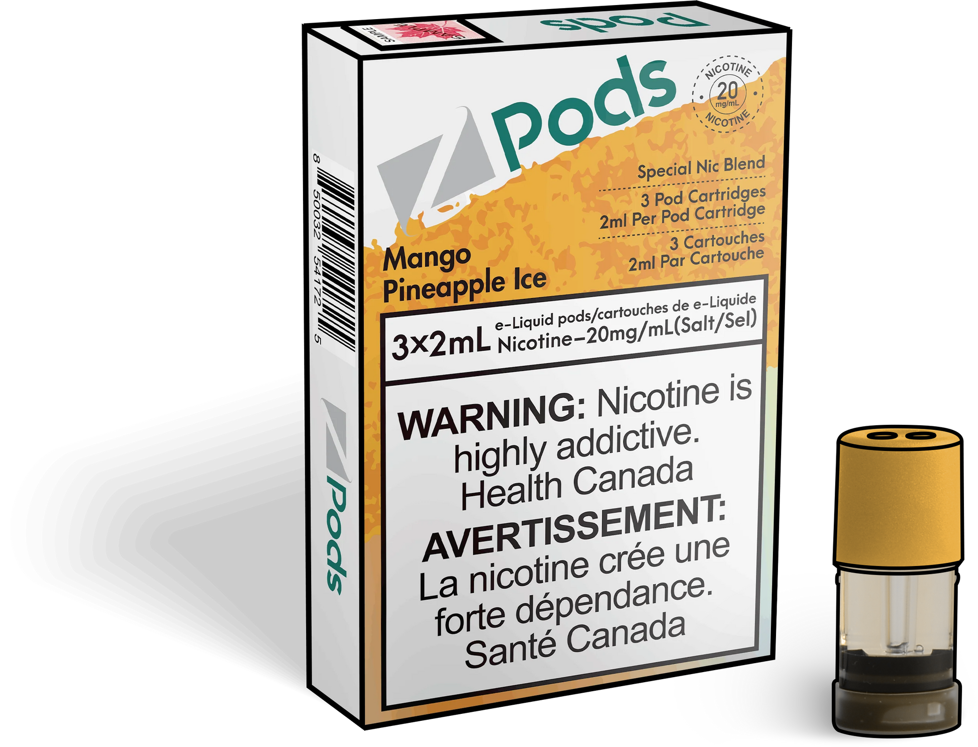 Zpods-Mango-Pineapple-Ice-Eliquid-Disposable-Pod-Offical-Vape-Store