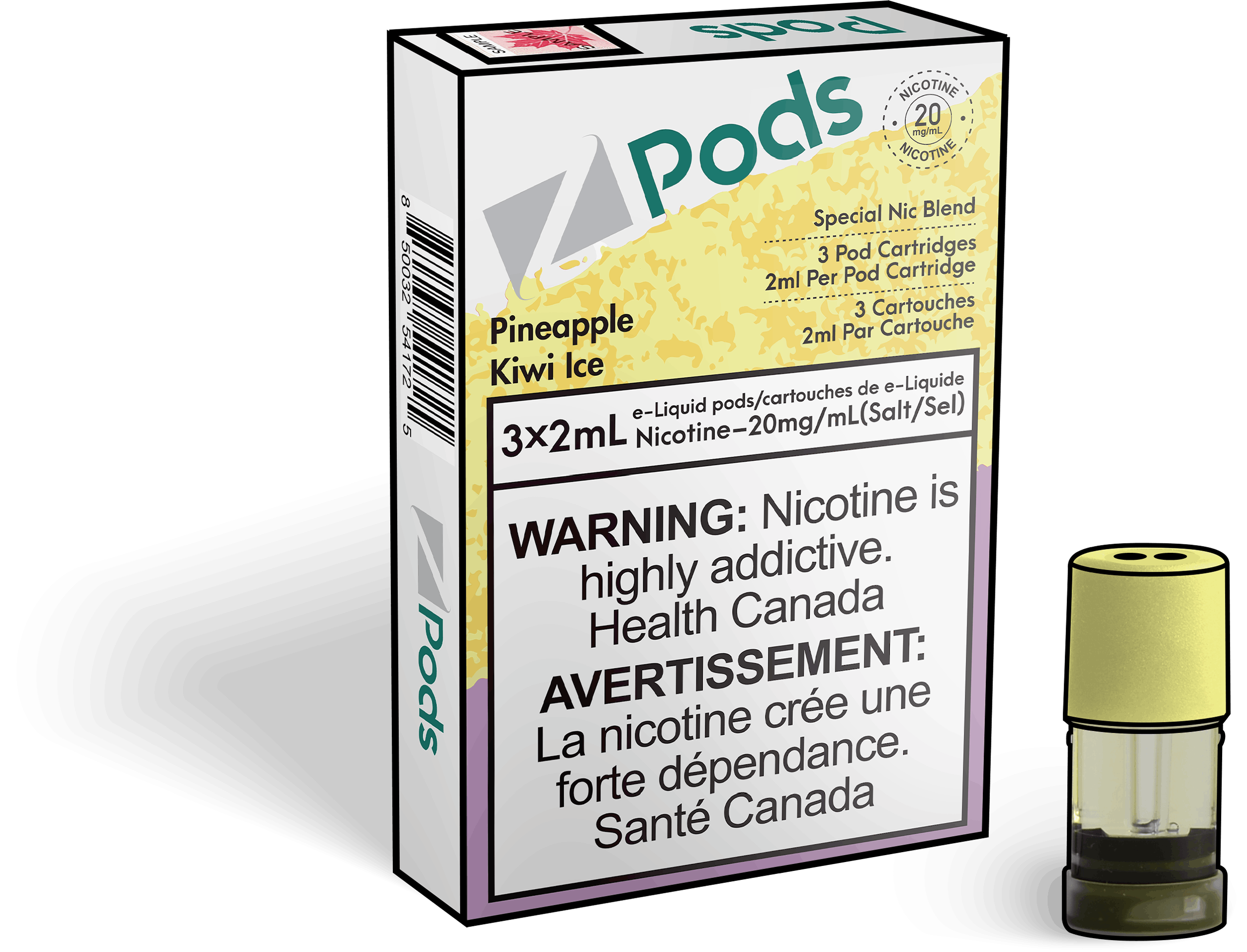 Zpods-Pineapple-Kiwi-Ice-Eliquid-Disposable-Pod-Offical-Vape-Store