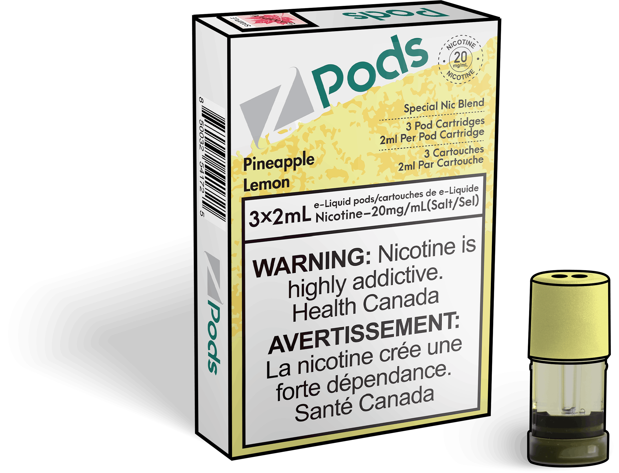 Zpods-Pineapple-Lemon-Eliquid-Disposable-Pod-Offical-Vape-Store