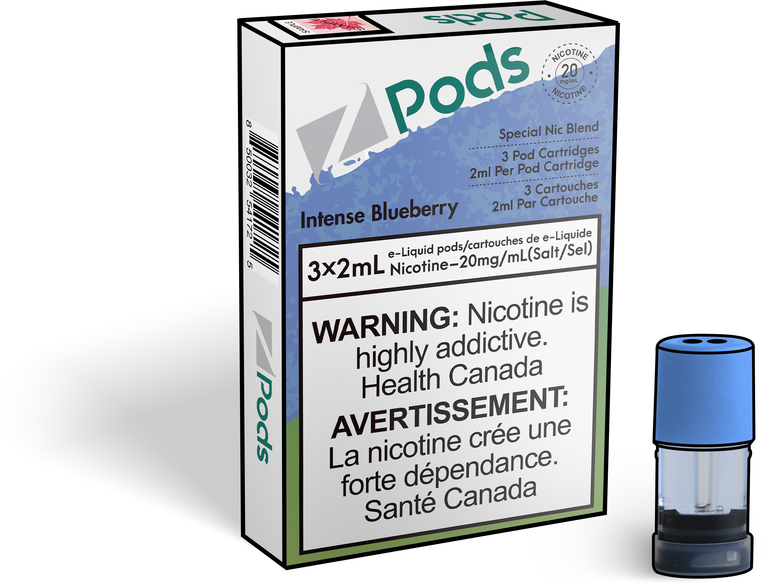 Zpods-intense-blueberry-eliquid-Disposable-pod-Offical-Vape-Store
