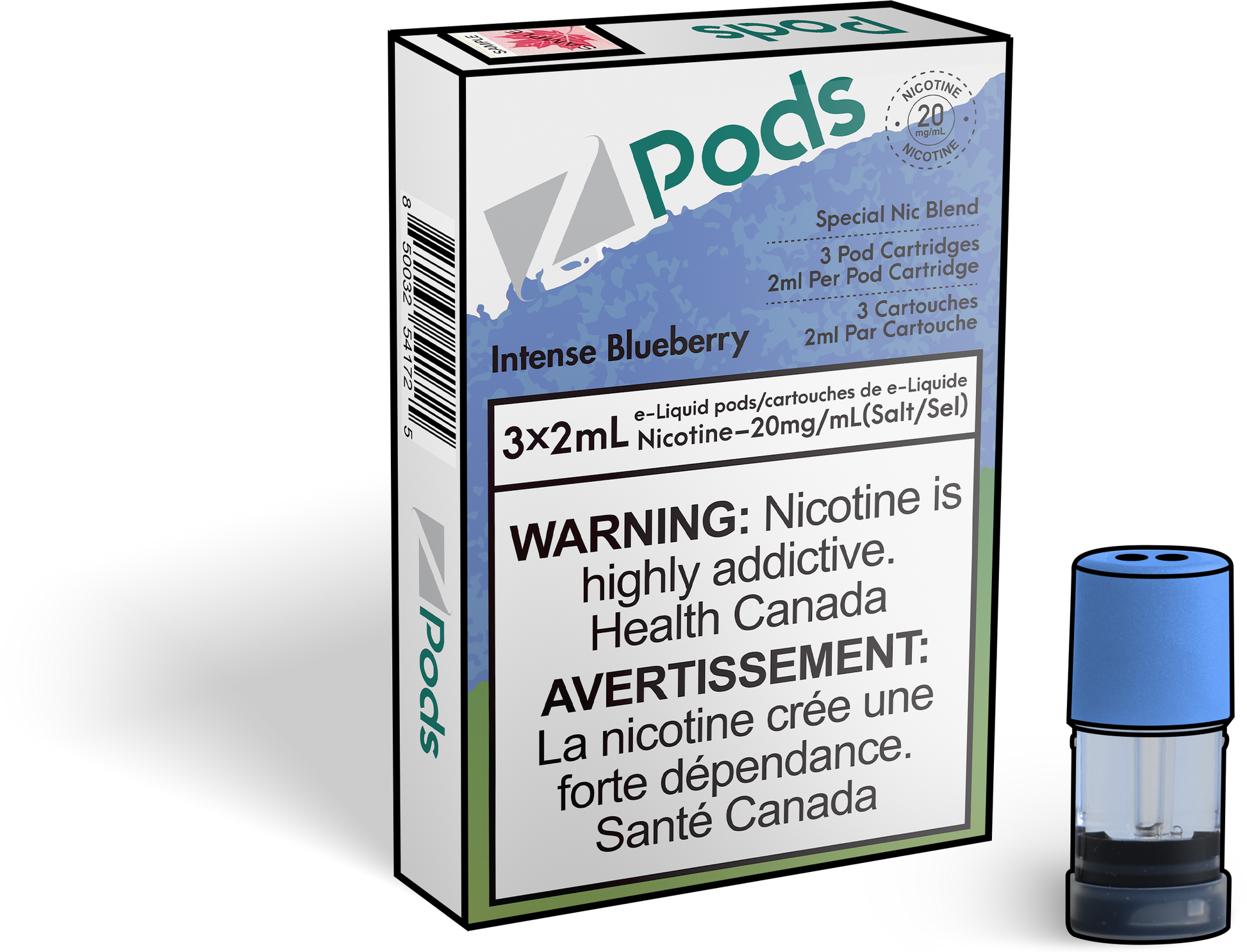 Zpods-intense-blueberry-eliquid-Disposable-pod-Offical-Vape-Store