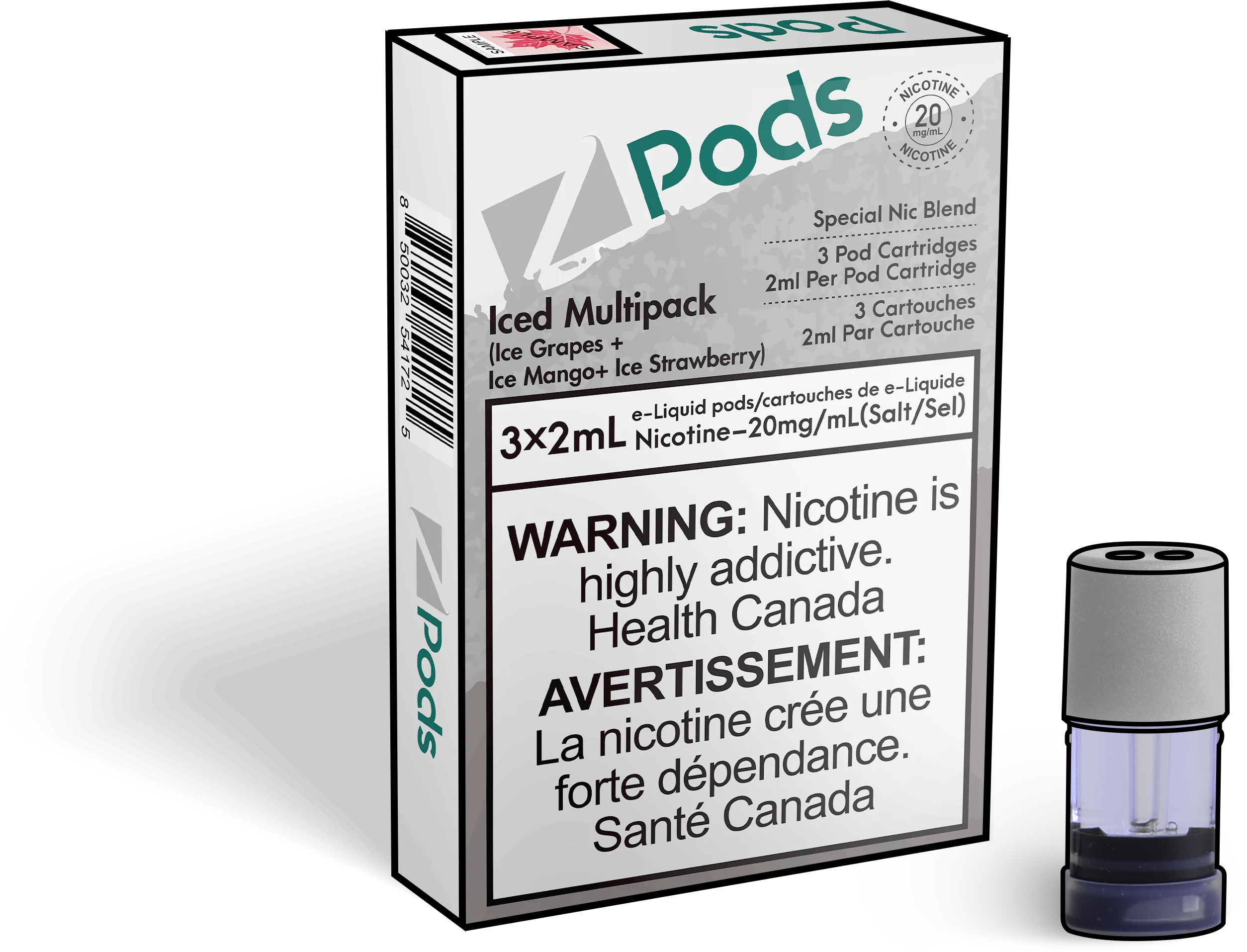 Zpods-Iced-Multipack-Eliquid-Disposable-pod-Offical-Vape-Store
