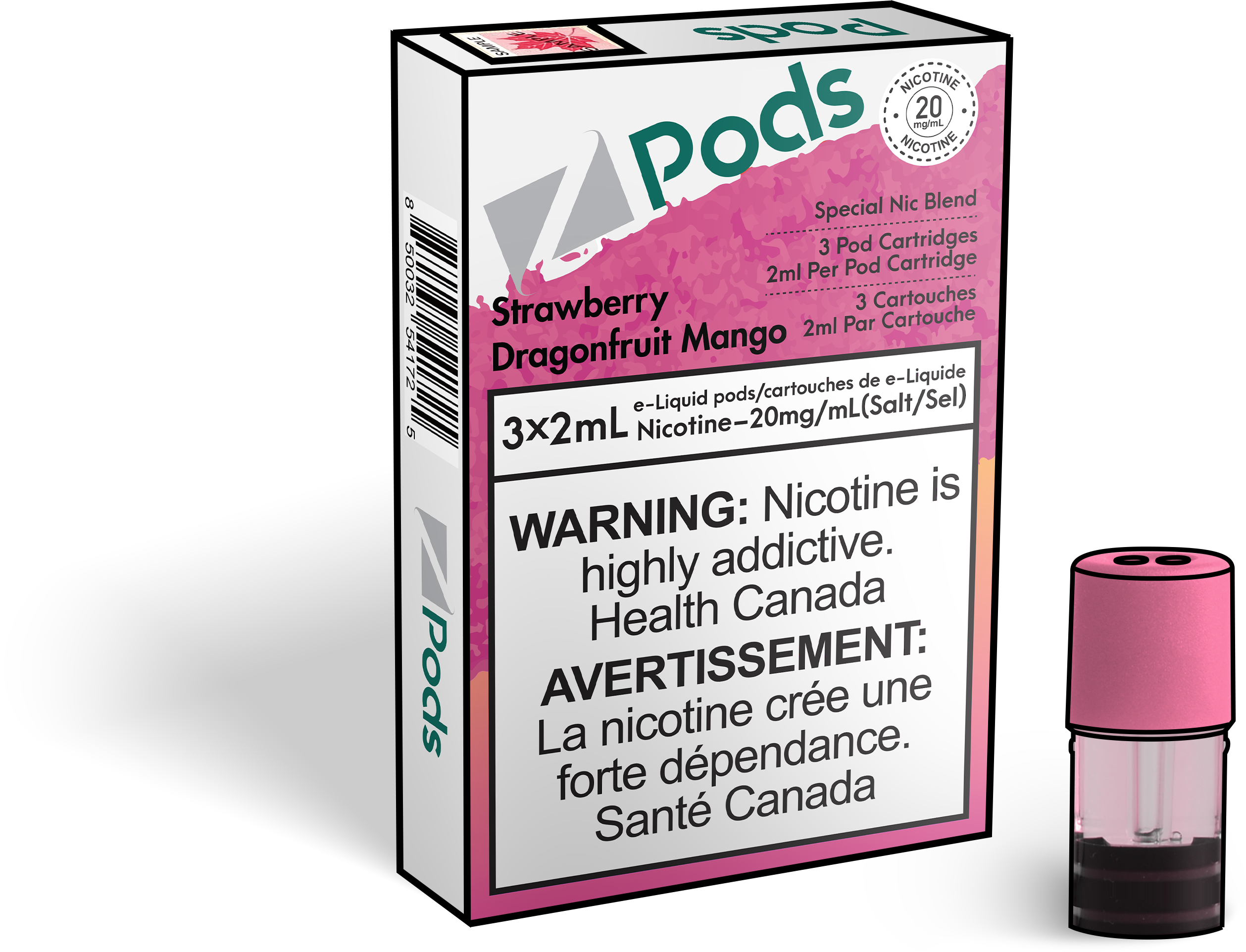 Zpods_Strawberry_Dragon_Cranberry_Disposable_Nicotine_Vape_Pod