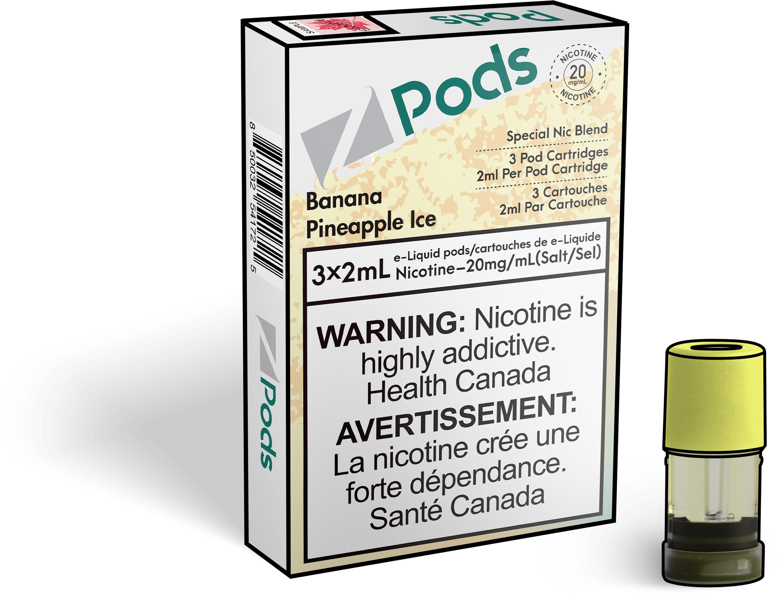 Zpods_Banana_Pineapple_Ice_pods_Offical_Vape_Store