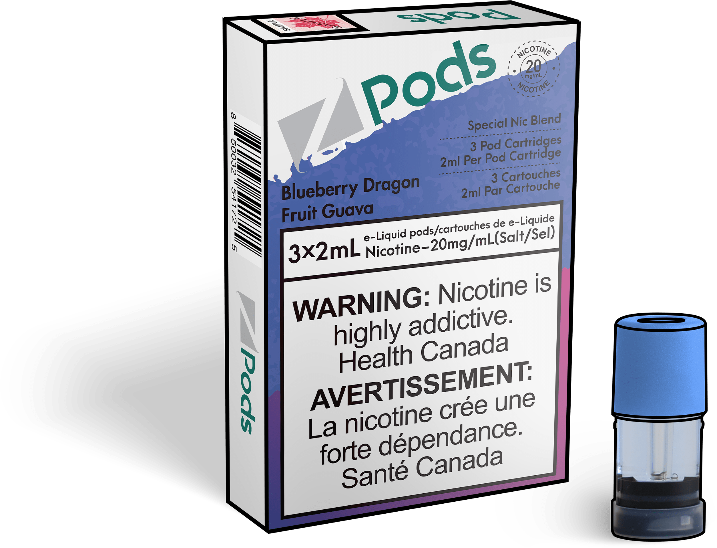 Zpods_Blueberry_Dragon_Fruit_Guava_pods_Offical_Vape_Store