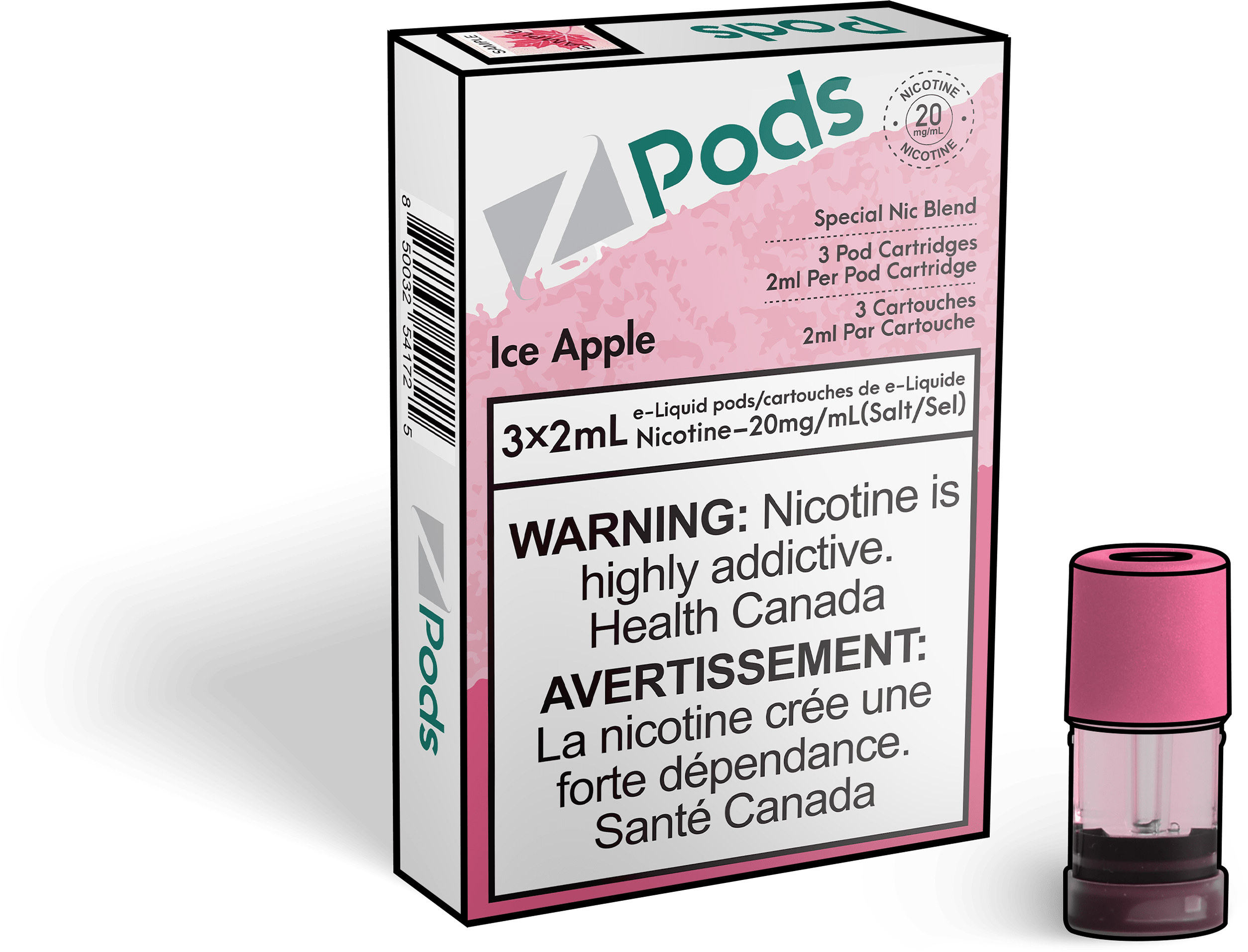 Zpods_Ice_Apple_pods_Nic_salt_Vape
