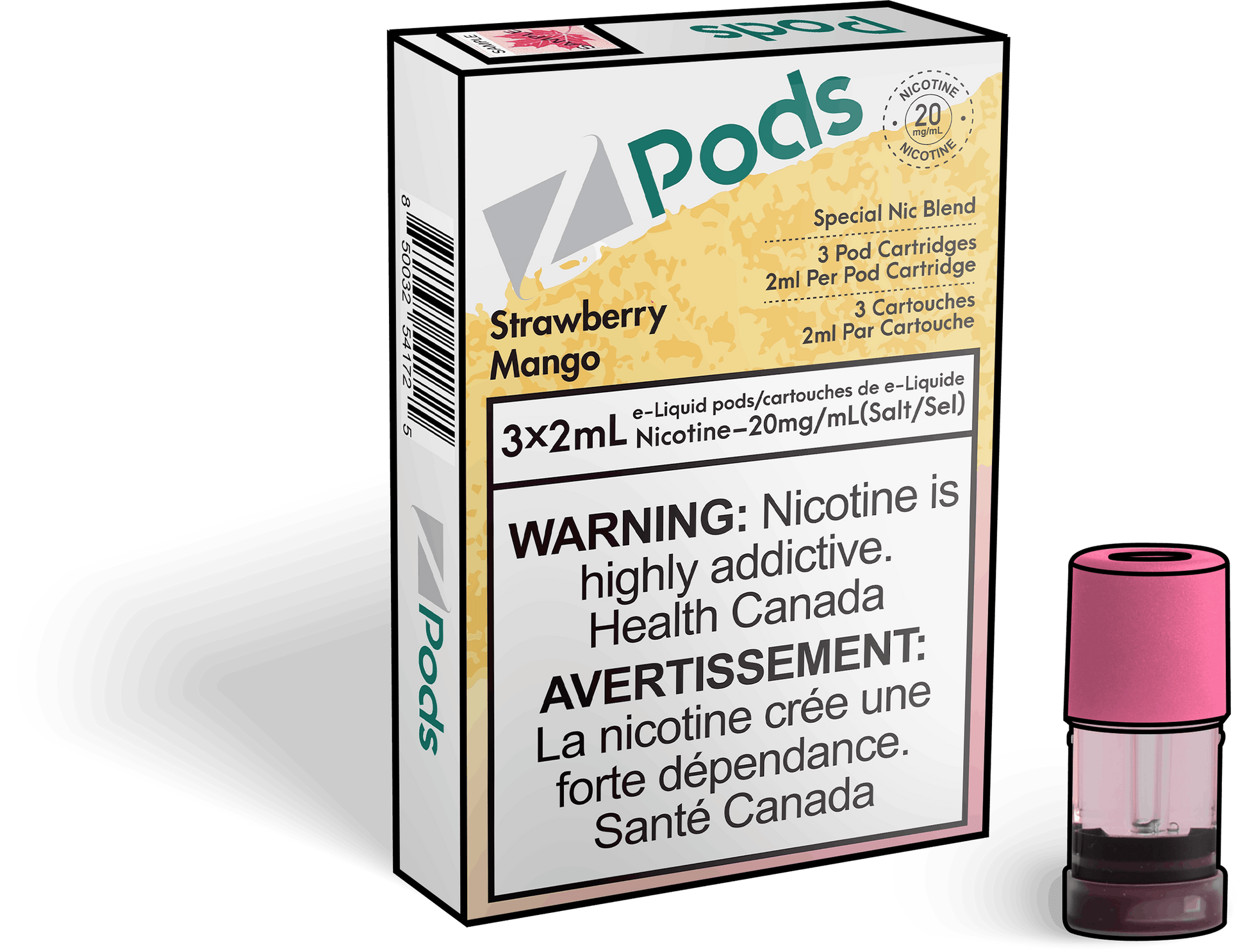 Zpods_Mango_Disposable_Nicotine_Vape_Pod