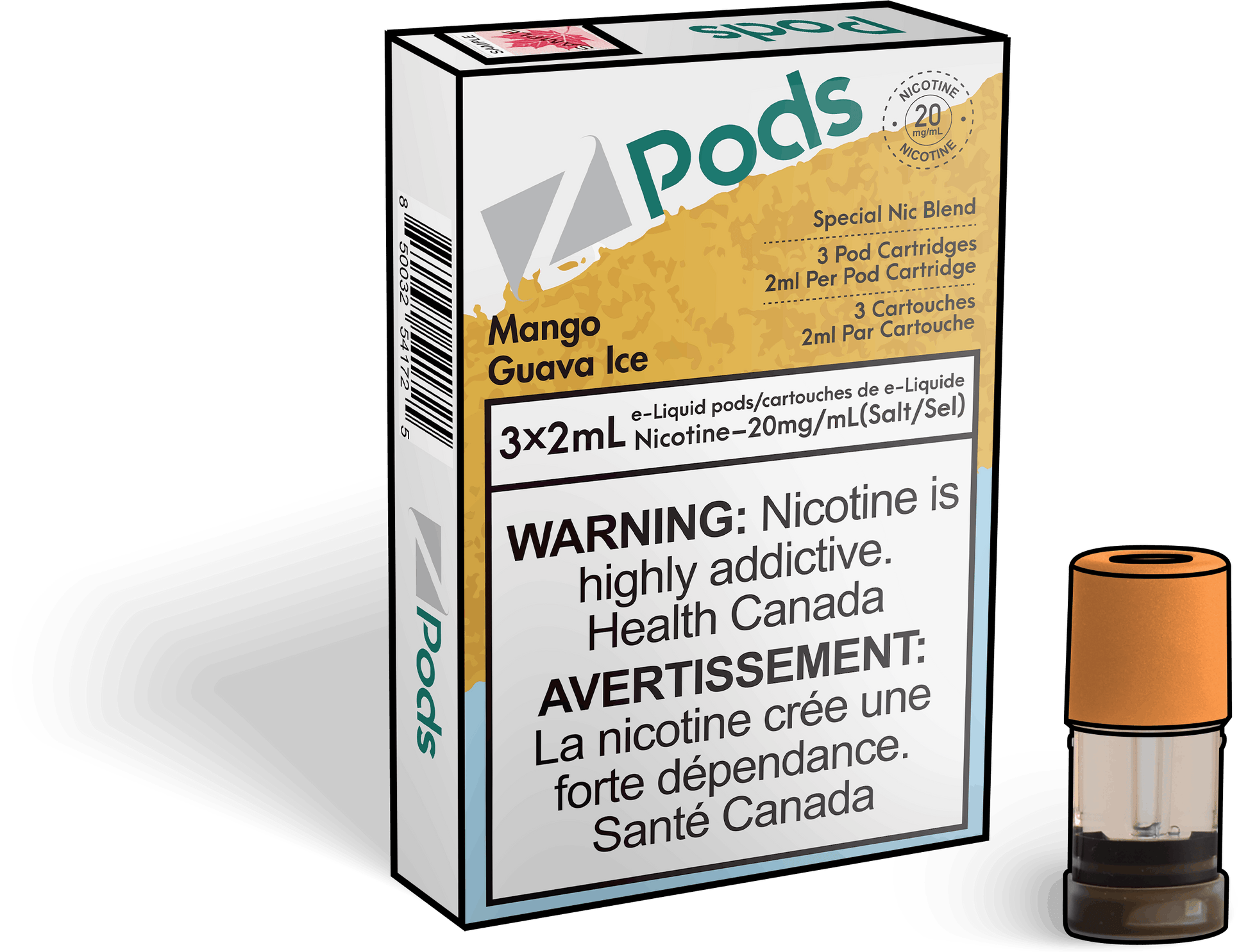Zpods_Mango_Guava_Ice_pods_Nic_salt_Vape