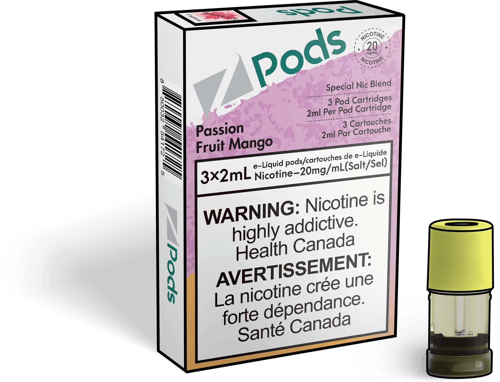 Zpods_Passion_Fruit_Mango_pods_Nic_salt_Vape