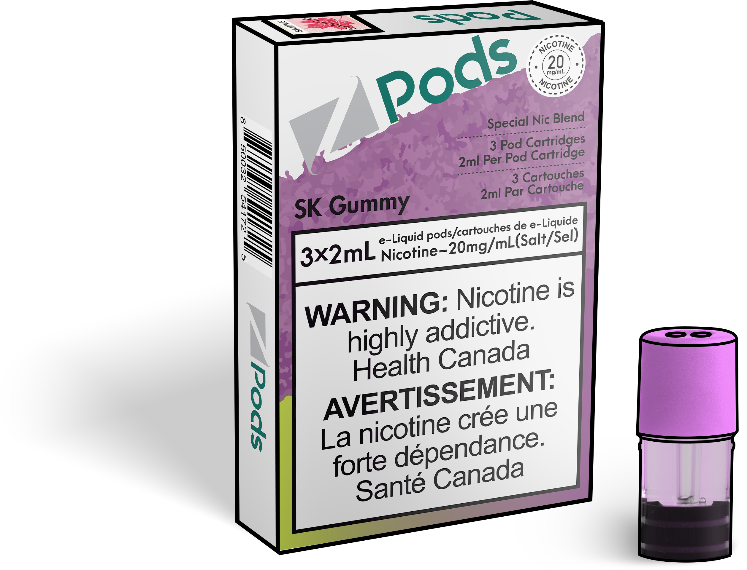 Zpods_SK_Gummy_Disposable_Nicotine_Vape_Pod