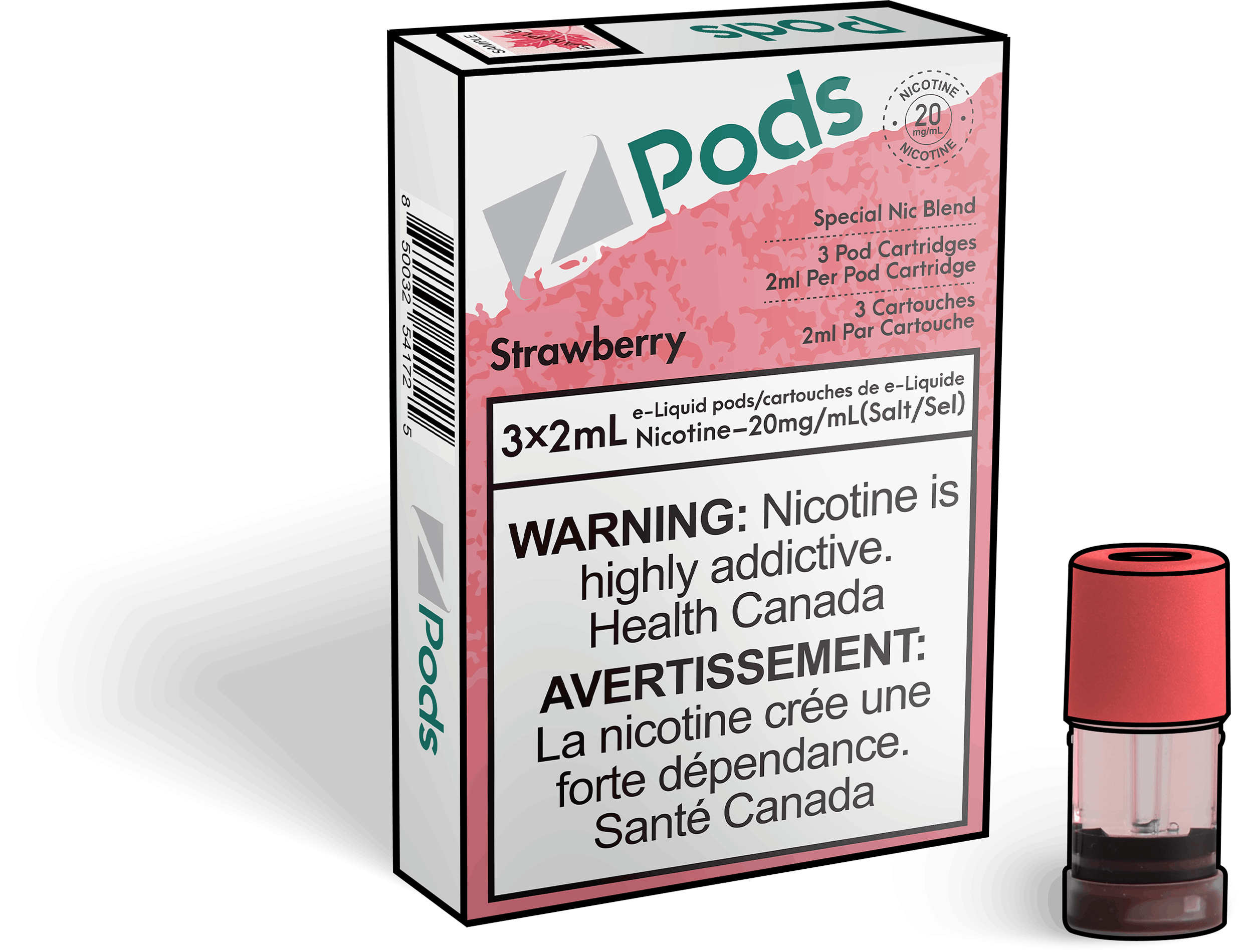 Zpods_Strawberry_Disposable_Nicotine_Vape_Pod