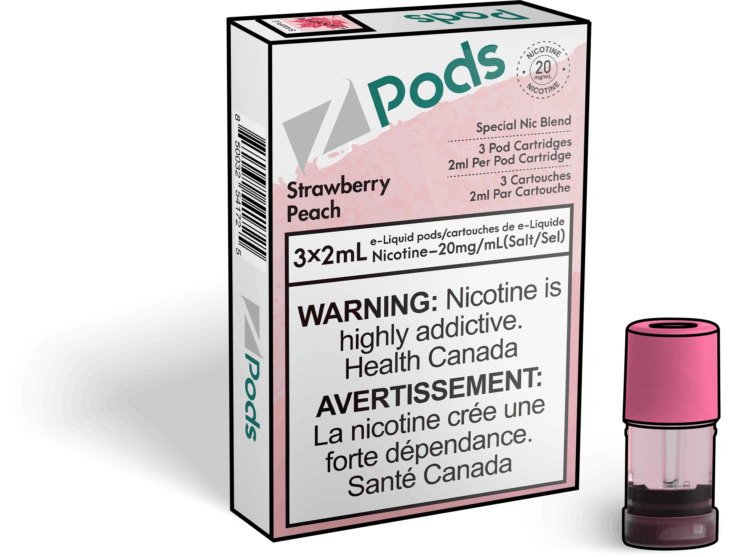 Zpods_Strawberry_Peach_Disposable_Nicotine_Vape_Pod