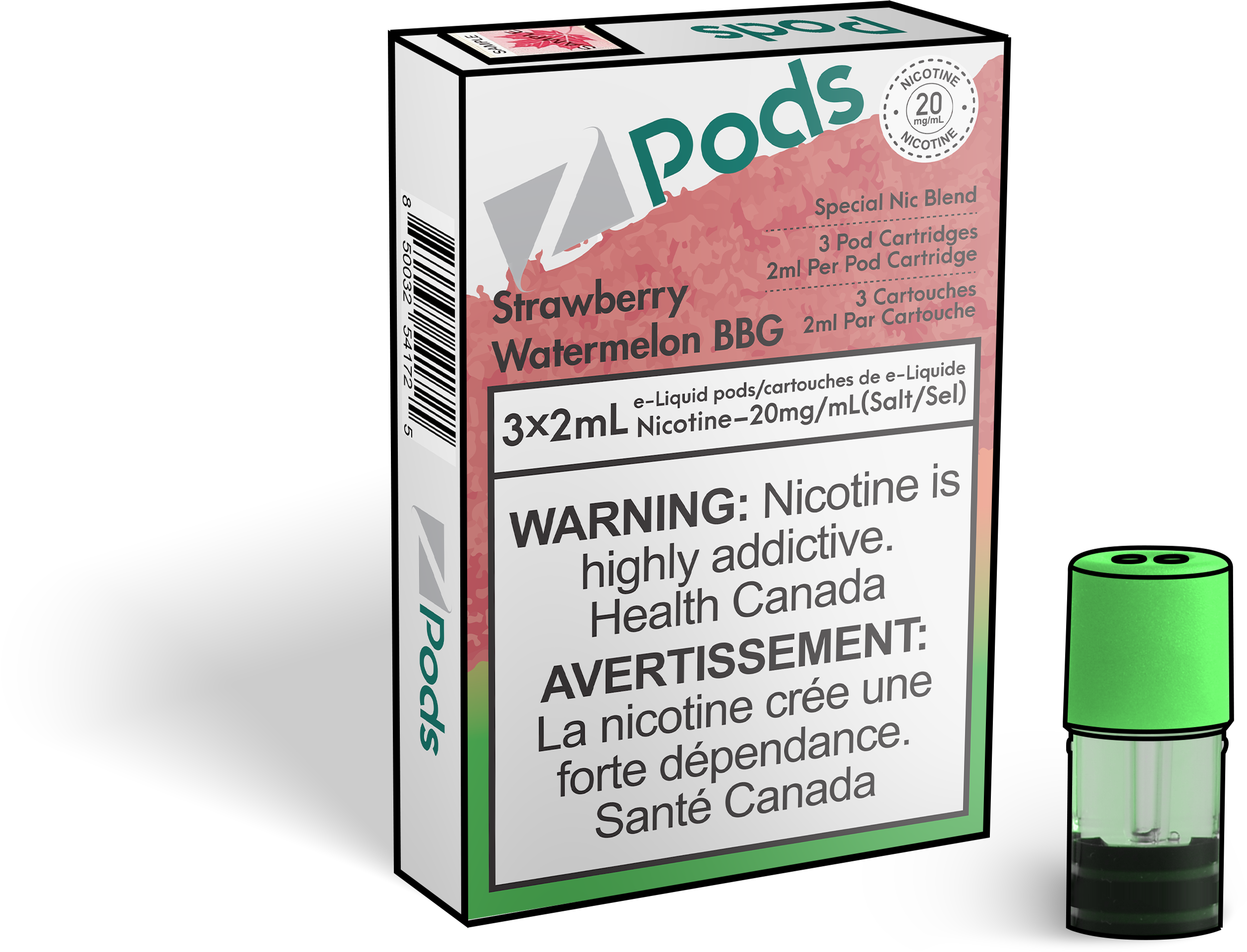 Zpods_Strawberry_Watermelon_BBG_Disposable_Nicotine_Vape_Pod