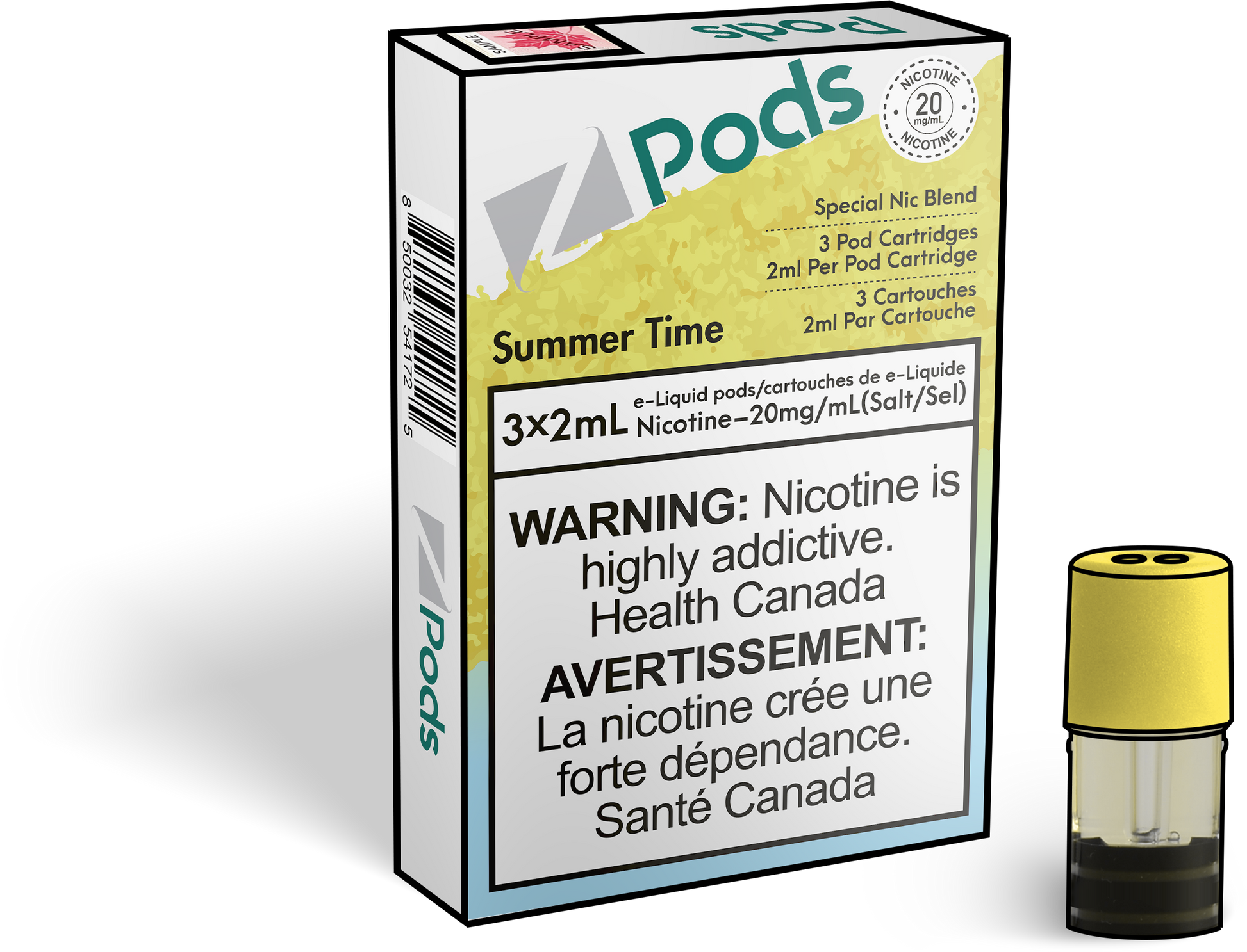 Zpods_Summer_Time_Disposable_Nicotine_Vape_Pod