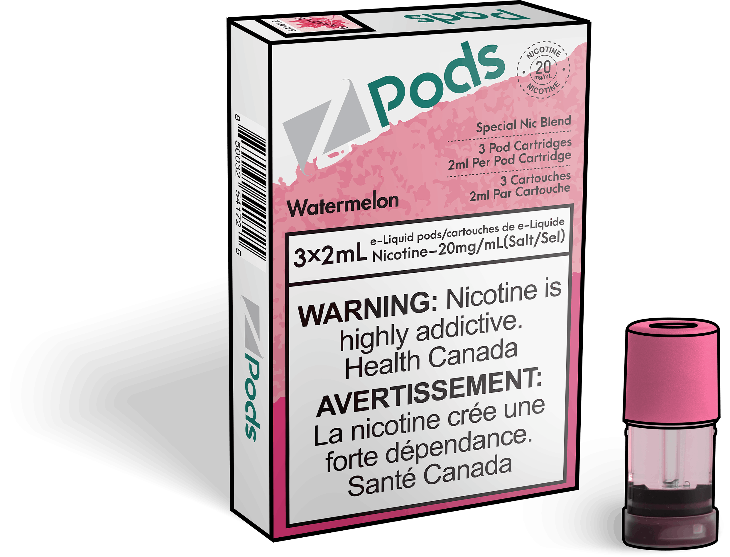 Zpods_Watermelon_Disposable_Nicotine_Vape_Pod